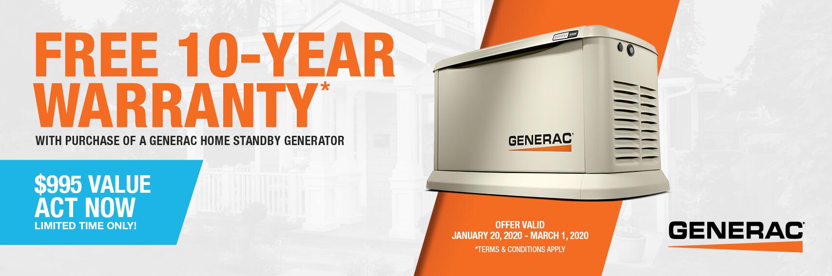 Homestandby Generator Deal | Warranty Offer | Generac Dealer | High Point, NC
